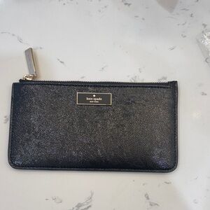 Kate Spade Black Textured Clutch